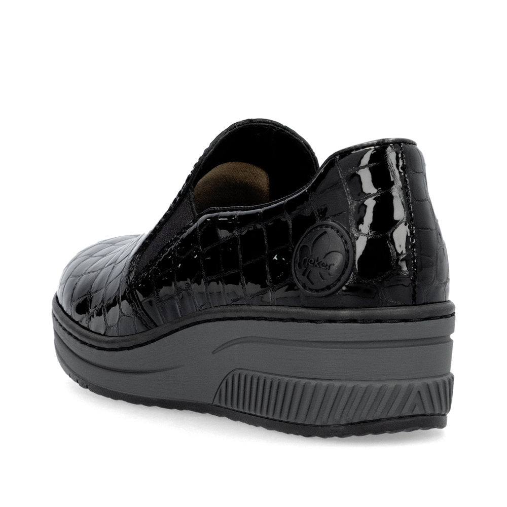 Rieker Ladies Croc Wedge Shoe