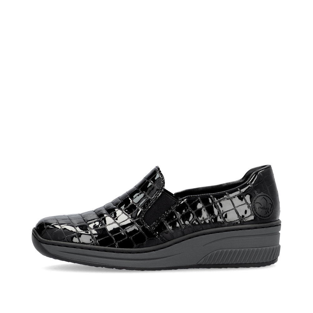 Rieker Ladies Croc Wedge Shoe