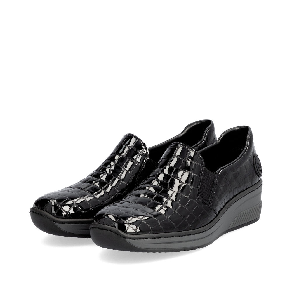 Rieker Ladies Croc Wedge Shoe