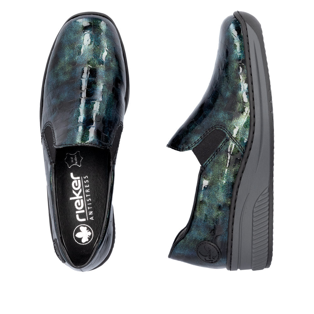 Rieker Ladies Croc Wedge Shoe
