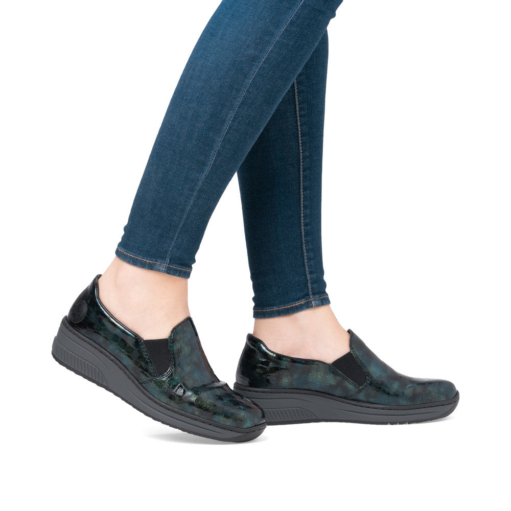 Rieker Ladies Croc Wedge Shoe