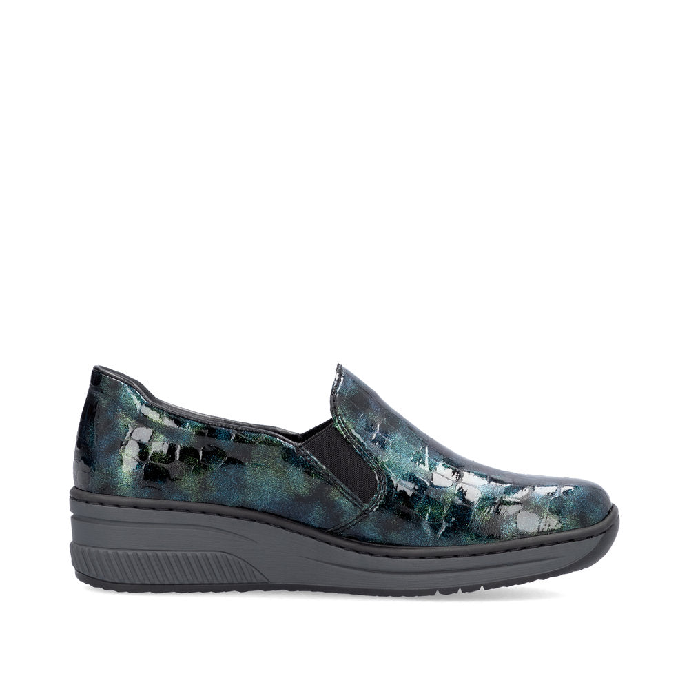Rieker Ladies Croc Wedge Shoe
