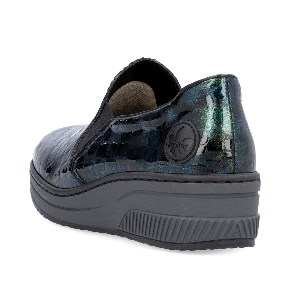 Rieker Ladies Croc Wedge Shoe
