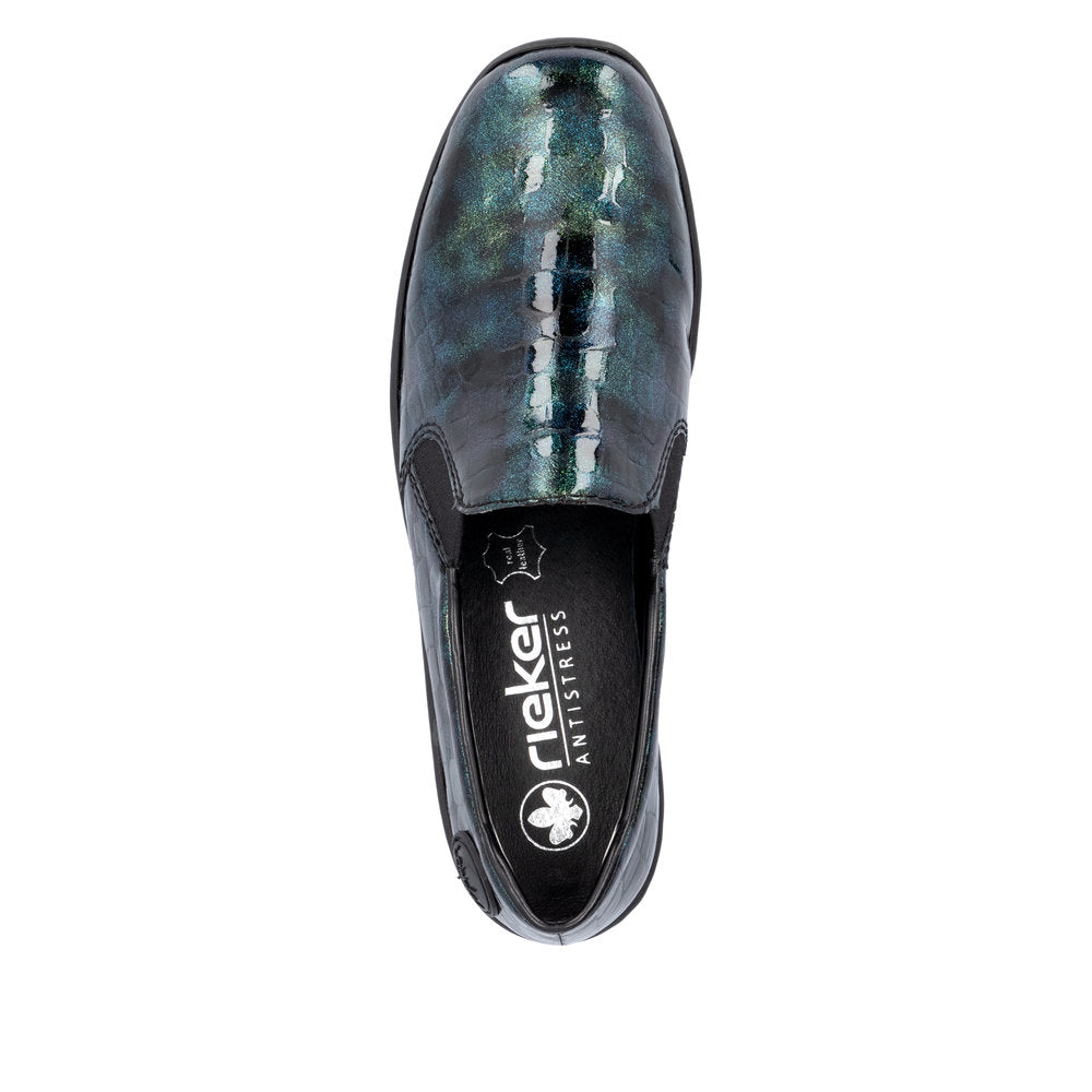 Rieker Ladies Croc Wedge Shoe