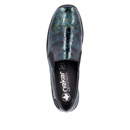 Rieker Ladies Croc Wedge Shoe