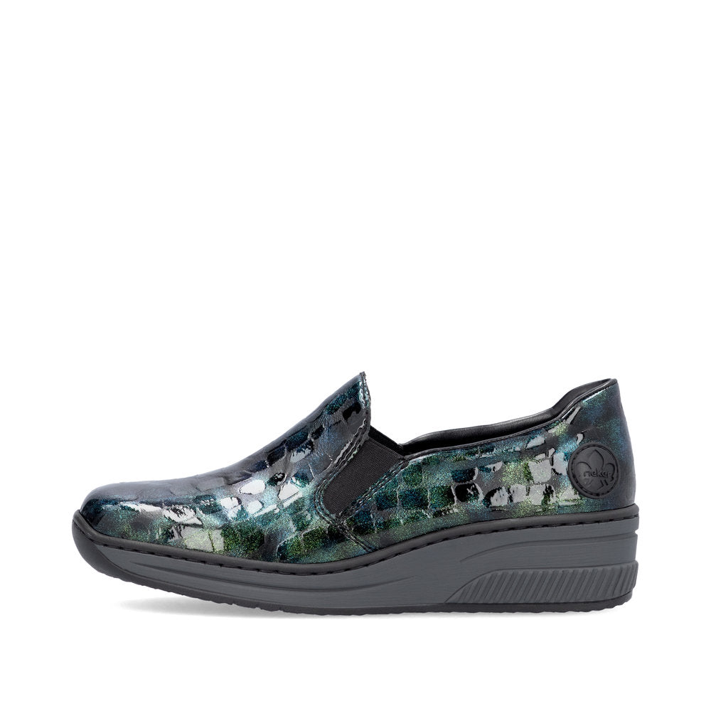 Rieker Ladies Croc Wedge Shoe