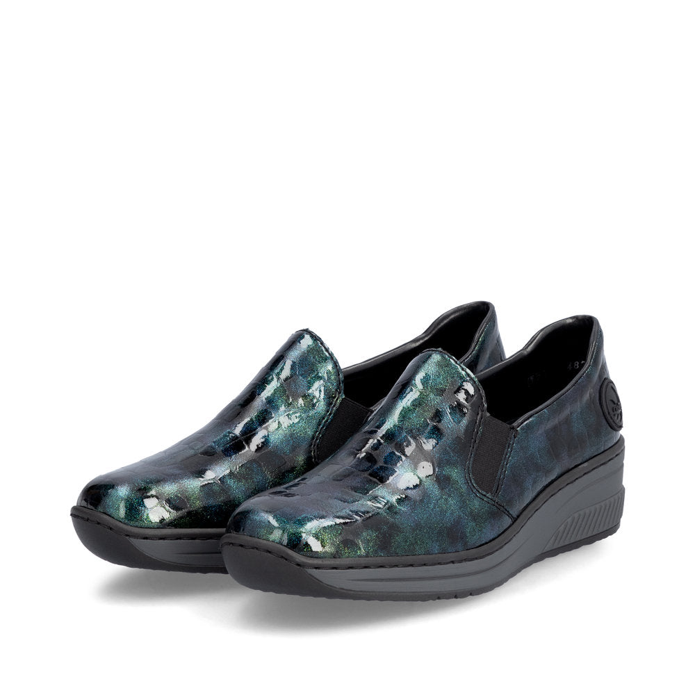 Rieker Ladies Croc Wedge Shoe