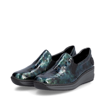 Rieker Ladies Croc Wedge Shoe