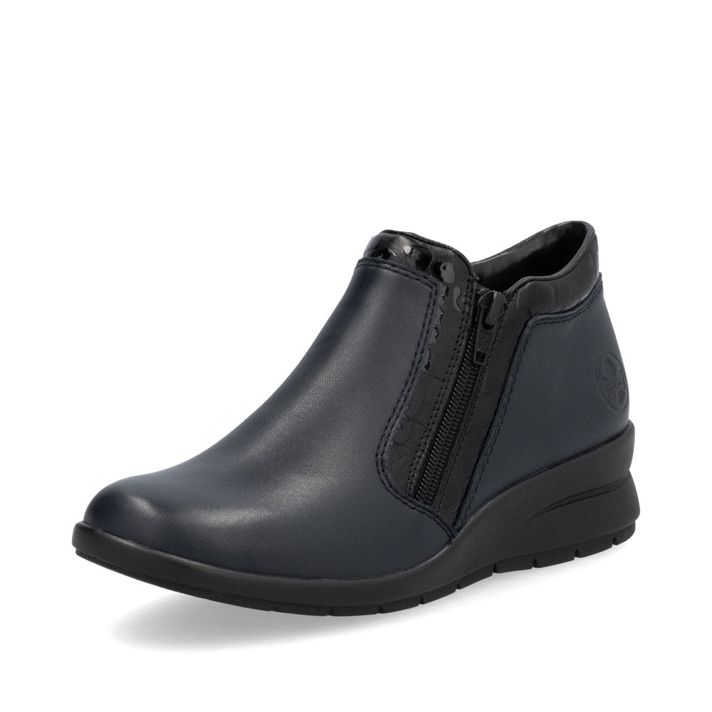 Rieker Ladies Flat Zip Ankle Boot