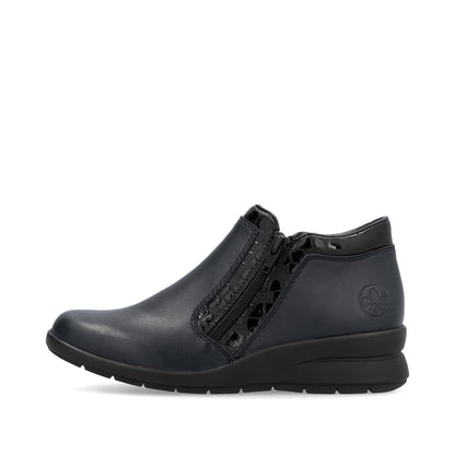 Rieker Ladies Flat Zip Ankle Boot