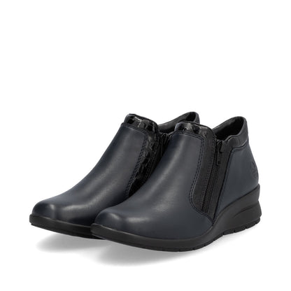 Rieker Ladies Flat Zip Ankle Boot