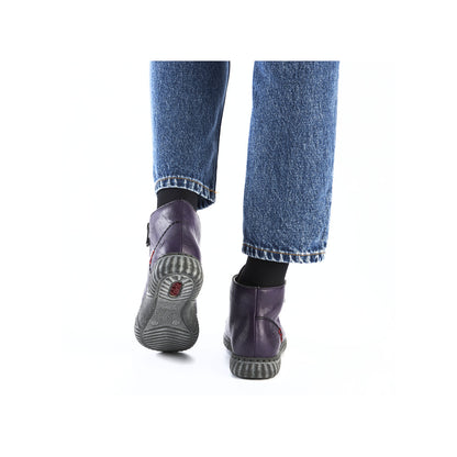 Rieker Ladies Zip Side Lace Up Ankle Boot