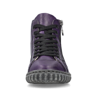 Rieker Ladies Zip Side Lace Up Ankle Boot