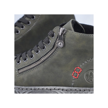 Rieker Ladies Zip Side Lace Up Ankle Boot