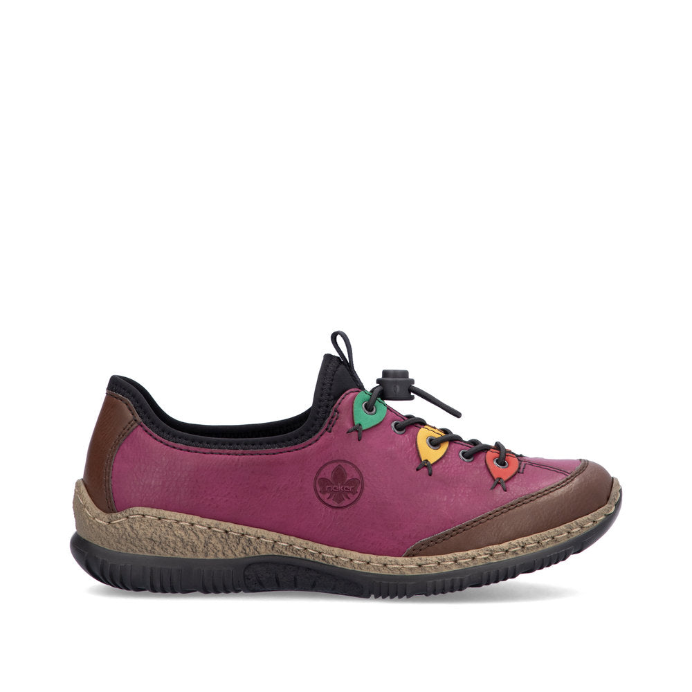 Rieker Ladies Multi Colour Bungee Slip On
