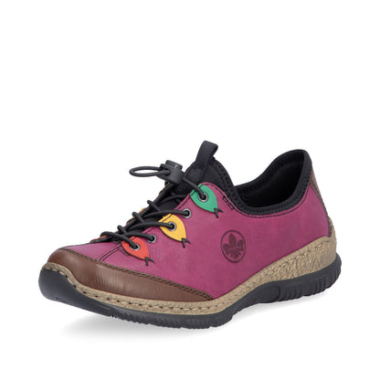 Rieker Ladies Multi Colour Bungee Slip On
