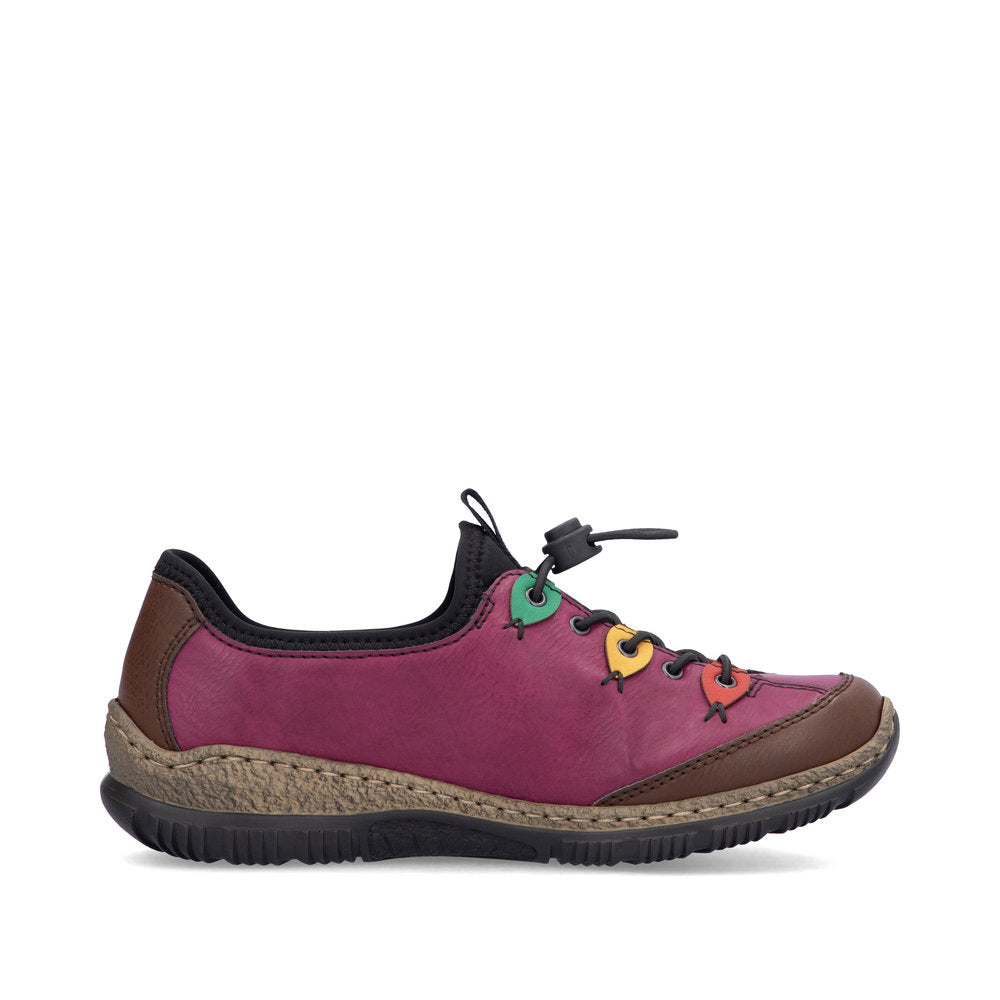 Rieker Ladies Multi Colour Bungee Slip On