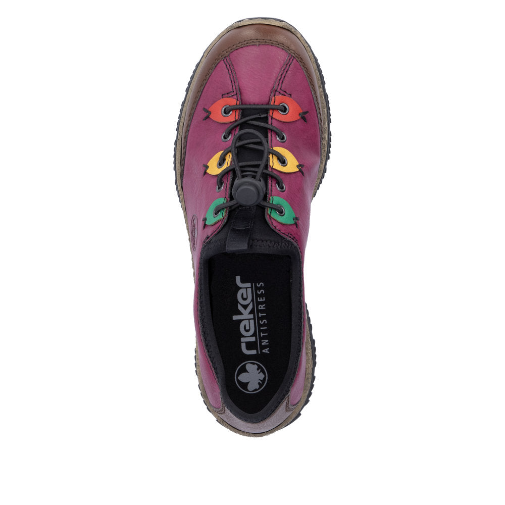 Rieker Ladies Multi Colour Bungee Slip On