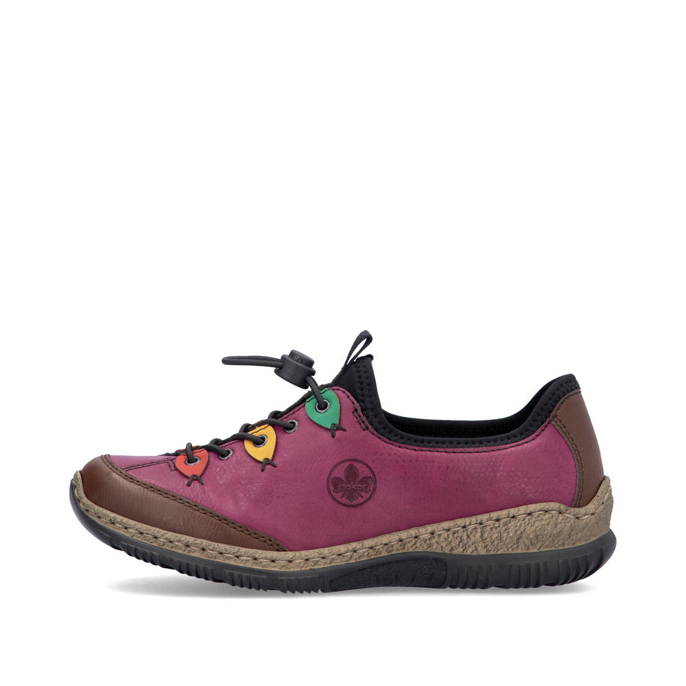 Rieker Ladies Multi Colour Bungee Slip On