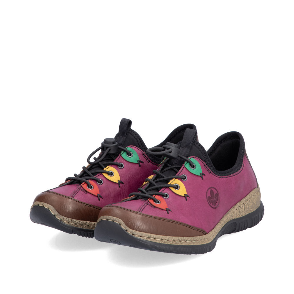 Rieker Ladies Multi Colour Bungee Slip On