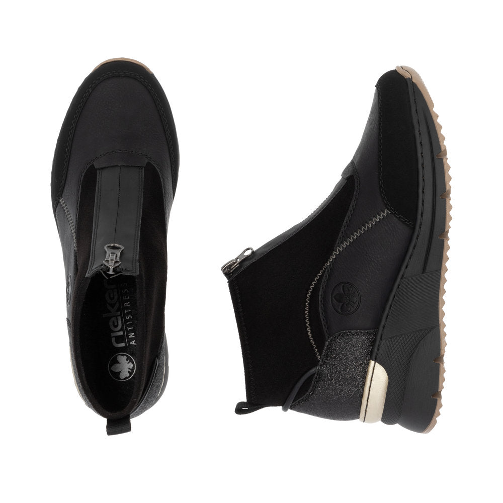 Rieker Ladies Zip Front Sneaker Boot