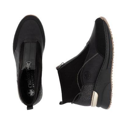 Rieker Ladies Zip Front Sneaker Boot