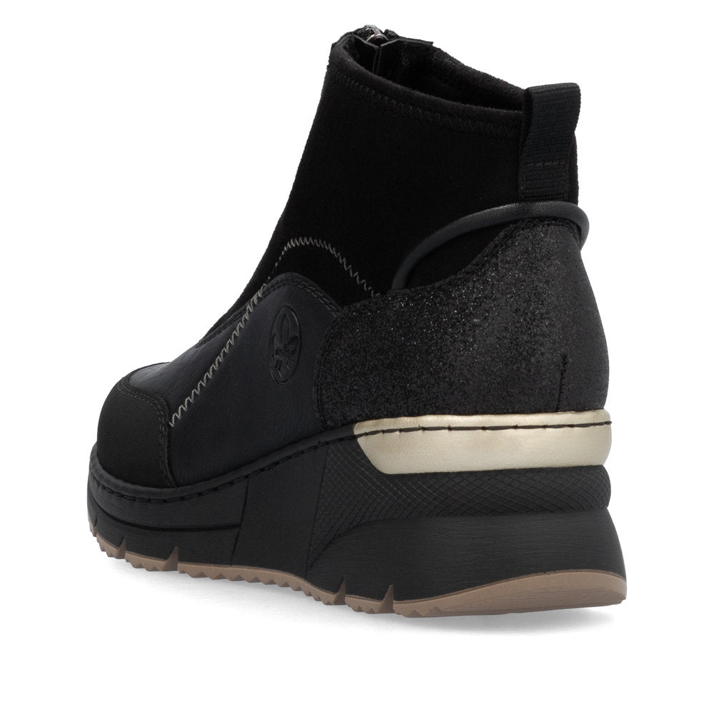 Rieker Ladies Zip Front Sneaker Boot