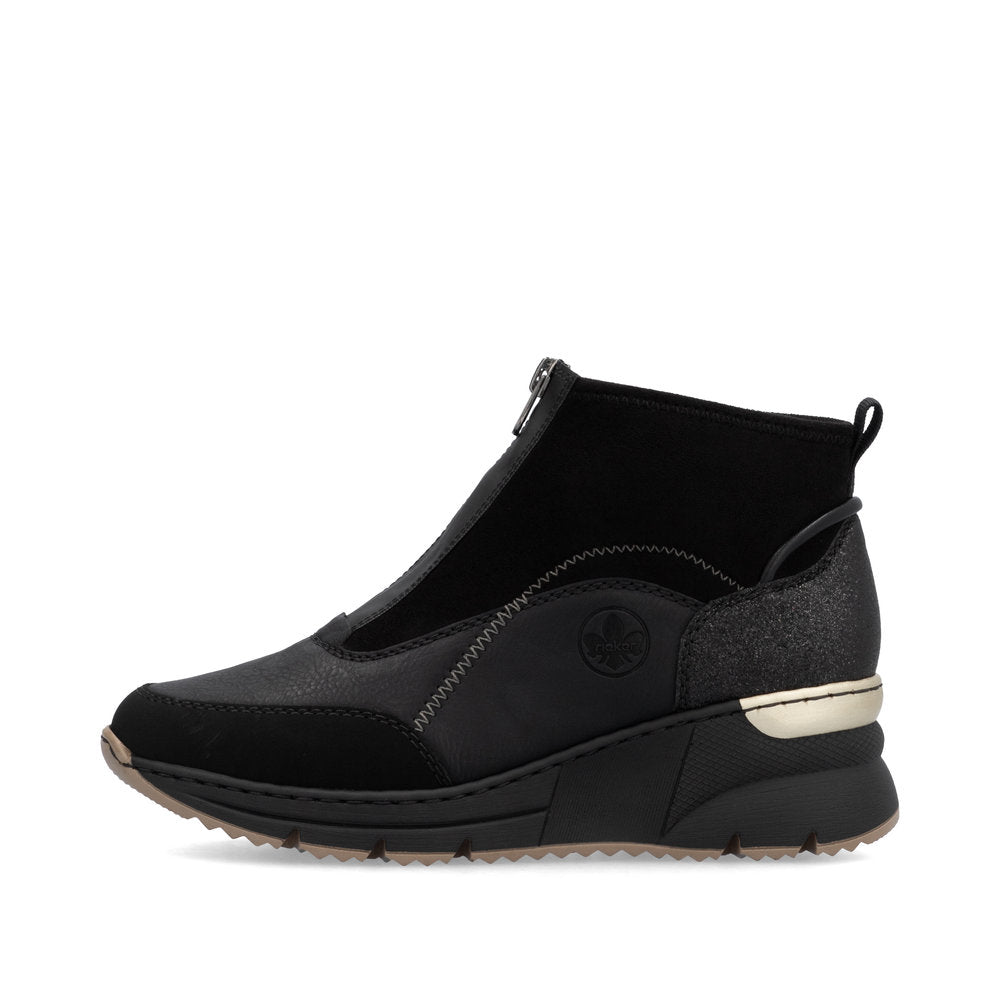 Rieker Ladies Zip Front Sneaker Boot