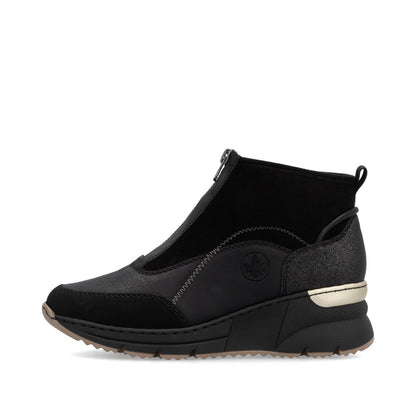 Rieker Ladies Zip Front Sneaker Boot