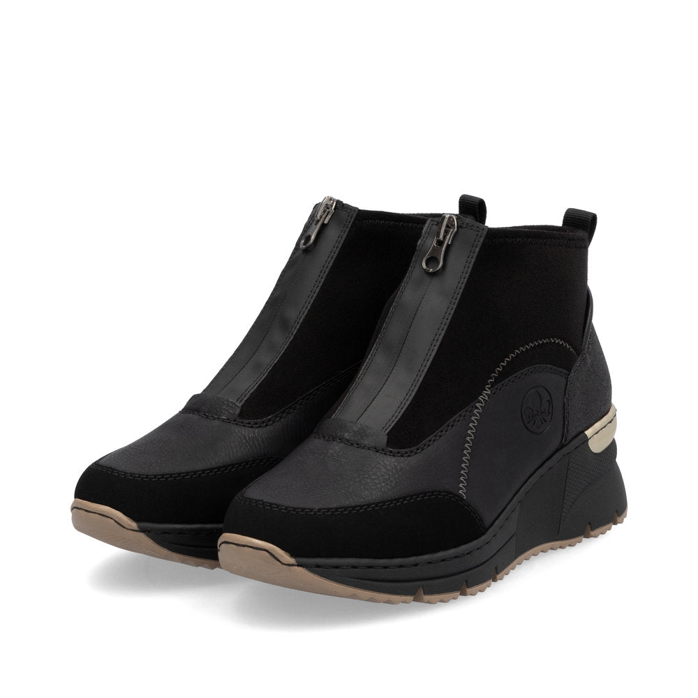 Rieker Ladies Zip Front Sneaker Boot