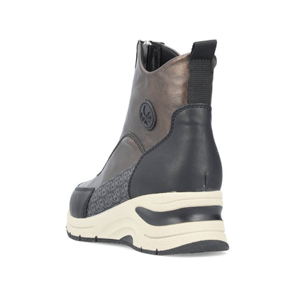 Rieker Ladies Zip Up Front Sneaker Boot