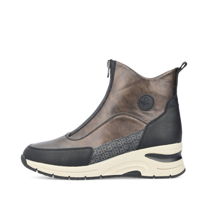 Rieker Ladies Zip Up Front Sneaker Boot