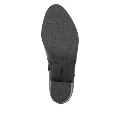 Rieker Ladies Stud Trim Mid Heel Ankle Boot