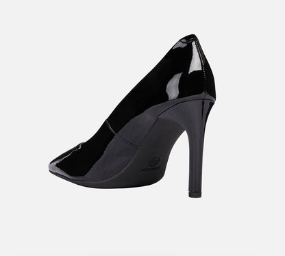 Geox Faviola Ladies Slim Heel Patent Court Shoe