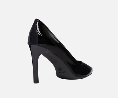 Geox Faviola Ladies Slim Heel Patent Court Shoe
