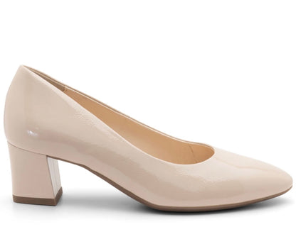 Ara Antonella Ladies Crinkle Patent Court Shoe
