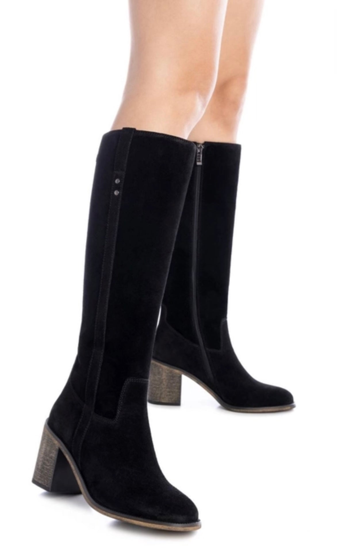 Carmela Ladies Block Heel Full Leg Boot