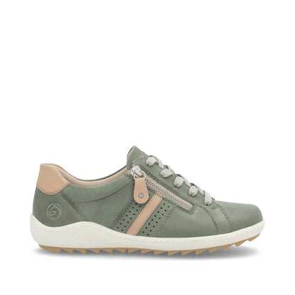 Remonte Ladies Zip Lace Up Sneaker