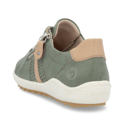 Remonte Ladies Zip Lace Up Sneaker