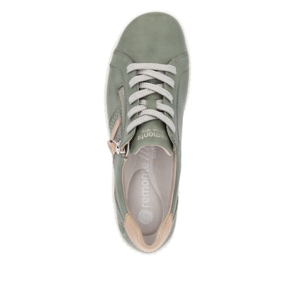 Remonte Ladies Zip Lace Up Sneaker