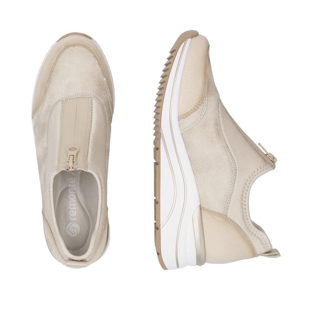 Remonte Ladies Zip Front Wedge Heel Sneaker