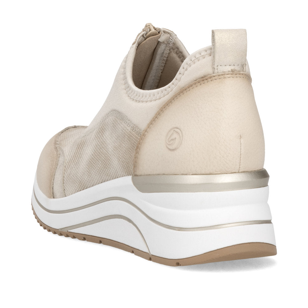 Remonte Ladies Zip Front Wedge Heel Sneaker