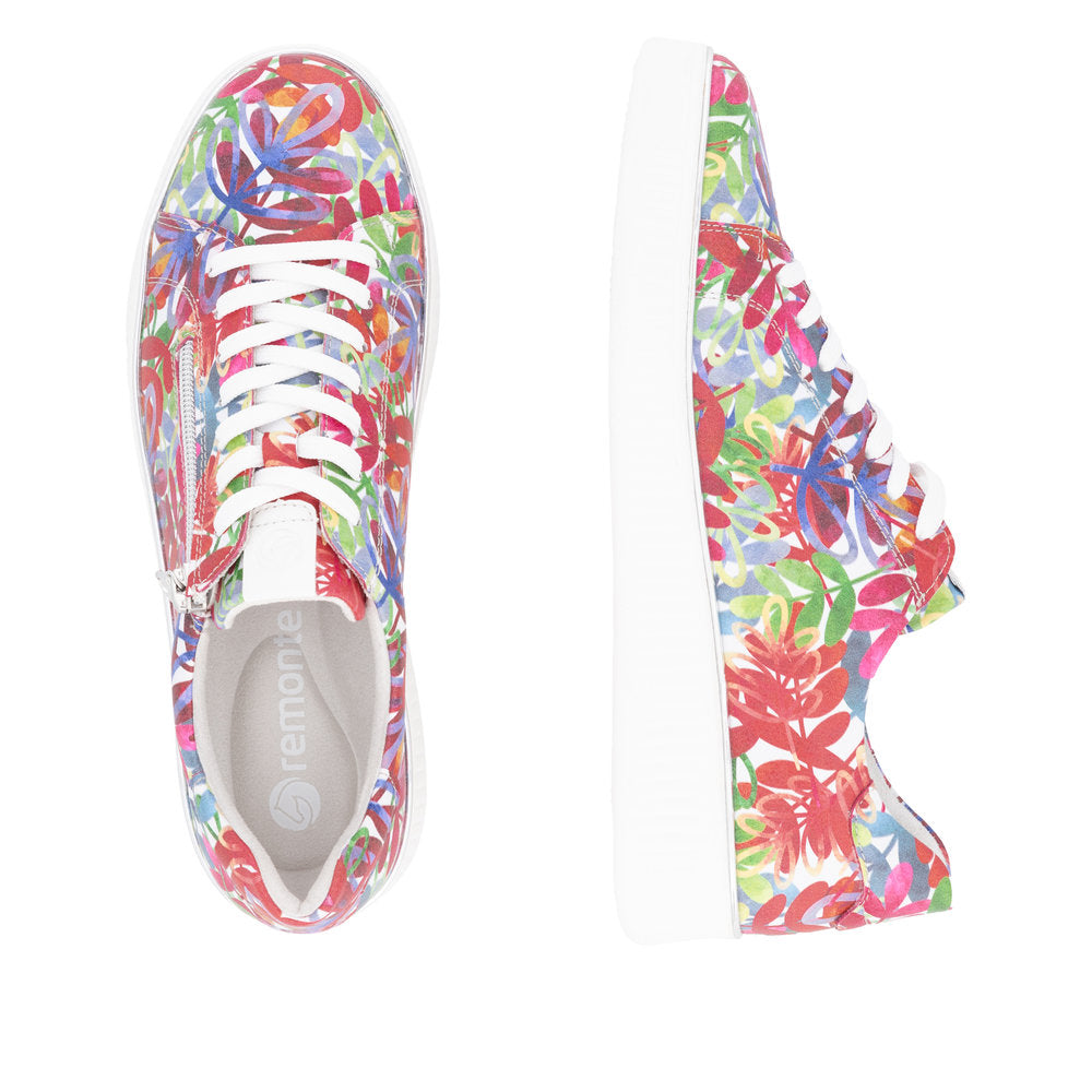 Remonte Ladies Zip and Lace up Sneaker