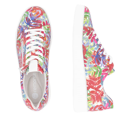 Remonte Ladies Zip and Lace up Sneaker