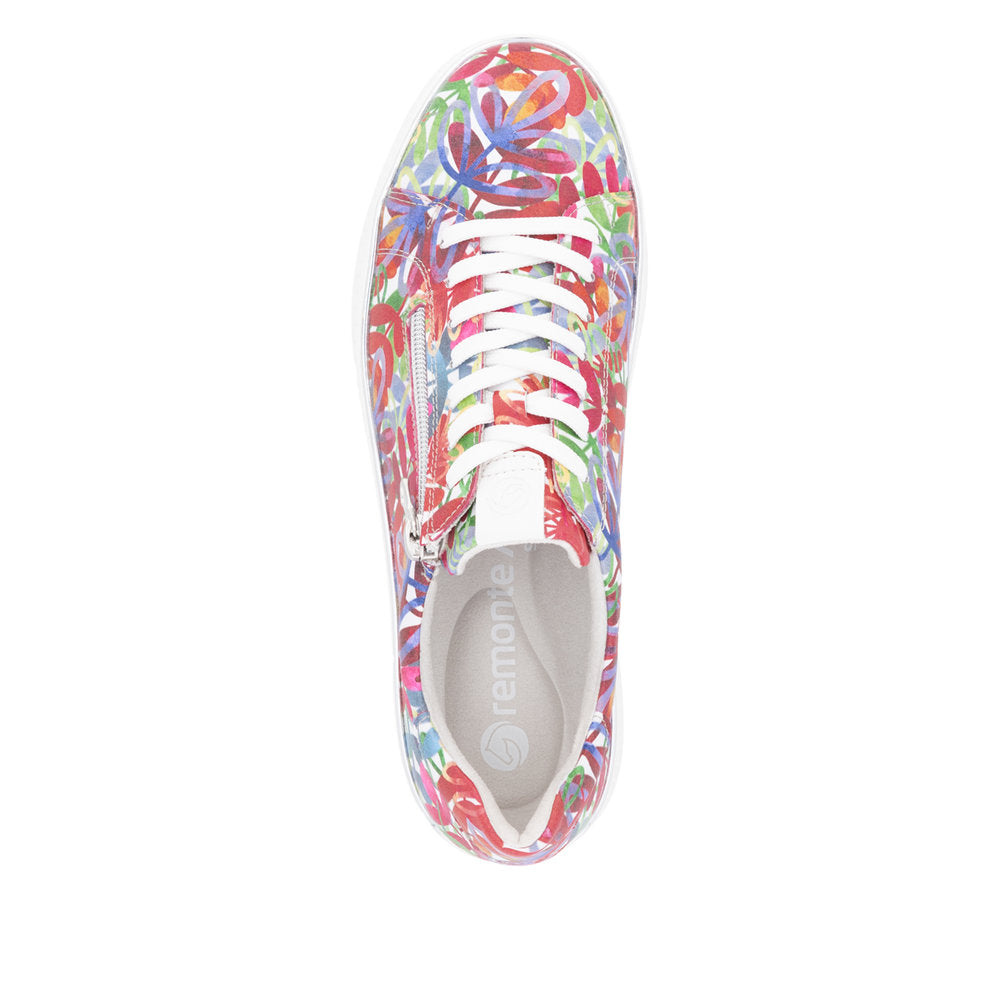 Remonte Ladies Zip and Lace up Sneaker
