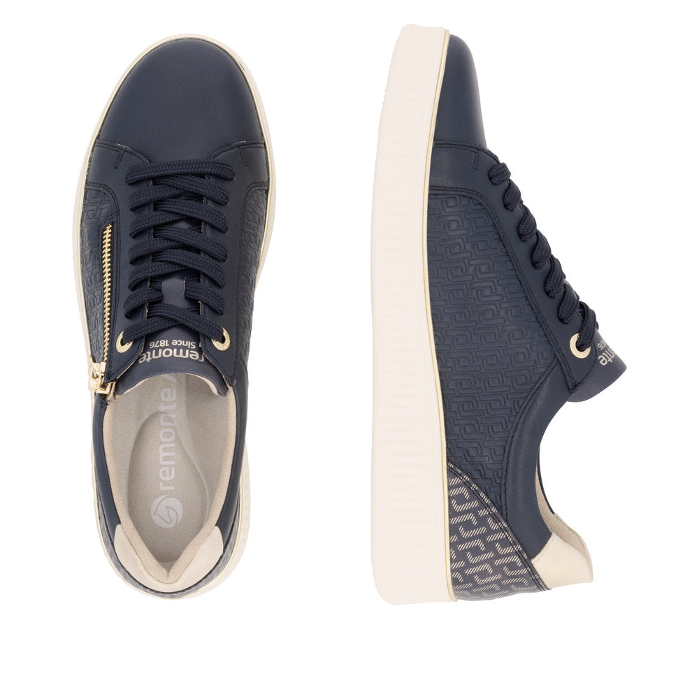 Remonte Ladies Zip and Lace Up Sneaker