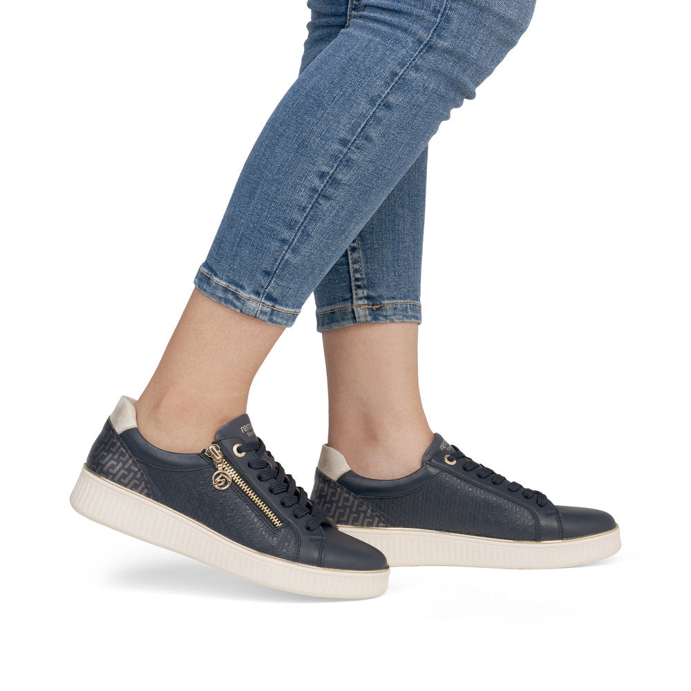 Remonte Ladies Zip and Lace Up Sneaker