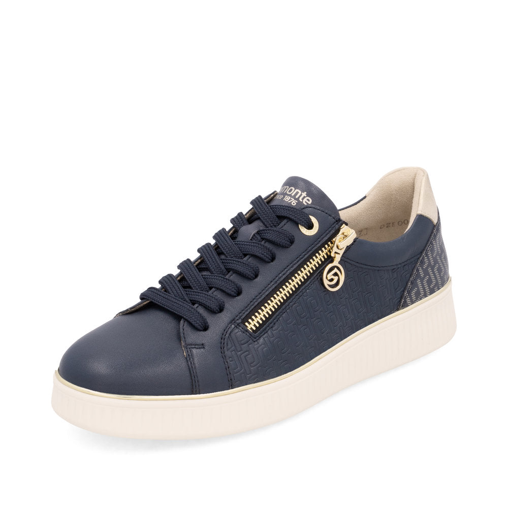 Remonte Ladies Zip and Lace Up Sneaker