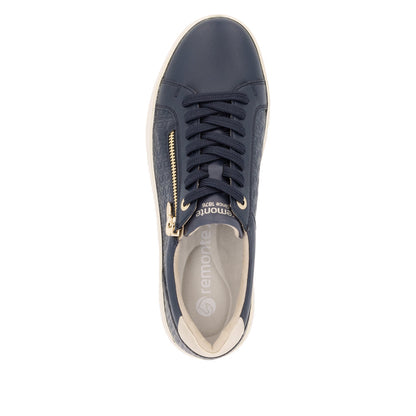 Remonte Ladies Zip and Lace Up Sneaker