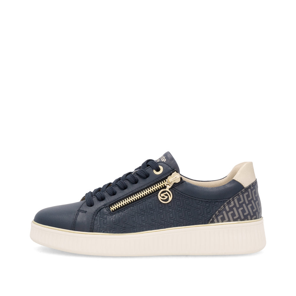 Remonte Ladies Zip and Lace Up Sneaker